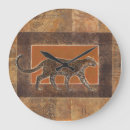 Buscar étnico relojes de pared Marrón