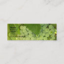 Buscar uvas verdes tarjetas de visita Naturaleza