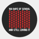Buscar 100 días de escuela pegatinas Estudiante