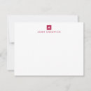 Buscar rojo tarjetas nota Monograma