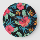 Buscar vibrantes relojes de pared Hibisco