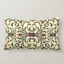 Buscar damasco negro cojines Ornamentado