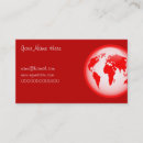 Buscar continent tarjetas de visita Global
