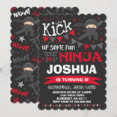 Buscar karate invitaciones de cumpleaños Ninja
