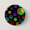 Buscar flower power chapas Signo de la paz