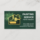 Buscar pintura verde tarjetas de visita General y unisex