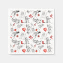 Buscar muñecos de nieve servilletas Patrón