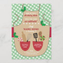 Buscar delantal invitaciones El cocinar