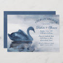 Buscar cisne del vintage invitaciones Para niños