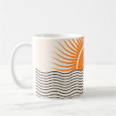 Buscar sol abstracto tazas Boho