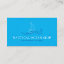 Buscar barco pesca de tarjetas de visita Mar