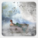 Buscar mundo de fantasía pegatinas Sirena