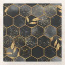 Buscar textura de mármol posavasos Negro