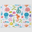 Buscar animales mar de papel de seda Adorable