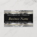 Buscar oro plateado tarjetas de visita General y unisex