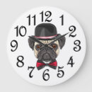 Buscar pug relojes de pared Bichos