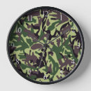 Buscar cazador relojes de pared Camuflaje