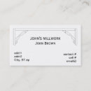 Buscar moldeado tarjetas de visita Carpintería