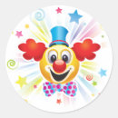 Buscar payaso pegatinas Fiesta de cumpleaños