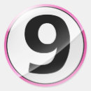 Buscar número 9 pegatinas Números