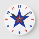 Buscar los estados unidos américa de relojes de pared Blanco rojo y azul