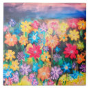 Buscar acrílicos azulejos Flores