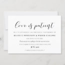 Buscar el amor es paciente invitaciones Elegante