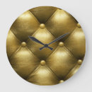Buscar textura cuero de relojes de pared Oro