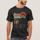 Buscar 65 o cumpleaños camisetas 1957