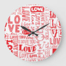 Buscar fondo del corazón relojes de pared Amar