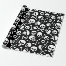Buscar skull papel de regalo Halloween