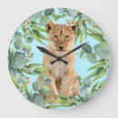 Buscar león relojes de pared Para ellos