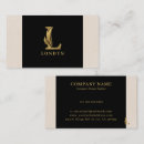 Buscar letra l tarjetas de visita Elegante