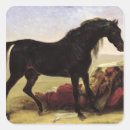 Buscar caballo árabe pegatinas Negro