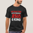 Buscar jesús es mi rey camisetas Presidente