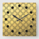 Buscar brocado relojes de pared Oro
