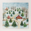 Buscar paisajes del invierno puzzles Rústico