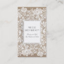 Buscar cordón blanco tarjetas de visita Elegante