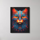 Buscar gatos coloridos lienzos Fantasía