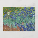 Buscar iris de van gogh postales Azul