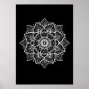 Buscar mandala blanca posters Negro