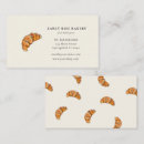 Buscar croissant tarjetas de visita Acuarela