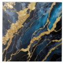 Buscar azul y oro azulejos Mármol