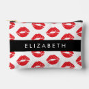 Buscar labios rojos bolsas cosmetica Huella de beso