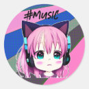 Buscar auriculares pegatinas Kawaii
