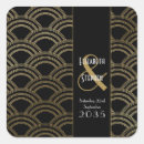 Buscar art deco pegatinas Negro y oro