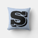 Buscar monograma s cojines Azul