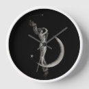 Buscar nouveau del arte relojes de pared Luna