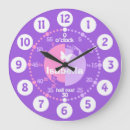 Buscar lila relojes de pared Para niños