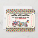 Buscar circus ticket invitaciones Niños